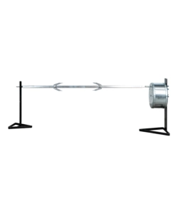 GIRARROSTO COMBINATO ELETTRICO IN ACCIAIO NERO 10 KG 85 CM