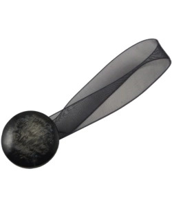 2 CLIP IN PLASTICA MAGNETIC TEND 35/24MM PER ARRICCIARE/DECORARE LE TENDE - COLORE NERO .