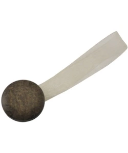 2 CLIP IN PLASTICA STONE MM35/24 PER ARRICCIARE/DECORARE LE TENDE - COLORE MARRONE.