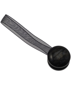 2 MINICLIP IN PLASTICA STRIATA MM24 PER ARRICCIARE/DECORARE LE TENDE - COLORE NERO .