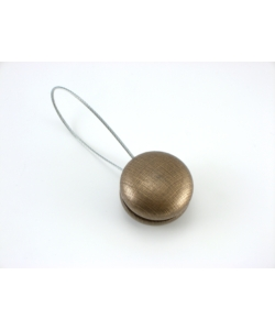 2 CLIP IN LEGNO PLAY MM40 PER ARRICCIARE/DECORARE LE TENDE - COLORE RAMATO.