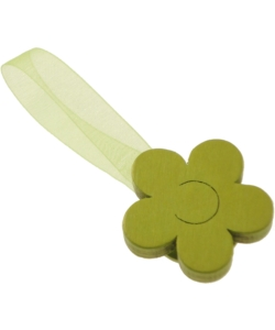2 MINICLIP MARGHERITA MM35/24 PER ARRICCIARE/DECORARE LE TENDE - COLORE VERDE MELA.