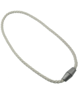 BRACCIALE MAGNETICO PER ARRICCIARE/DECORARE LE TENDE -COLORE BIANCO.