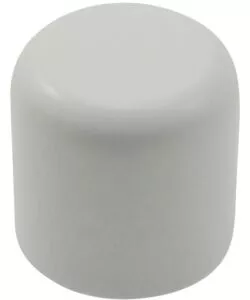 2 POMOLI TAPPO PER BASTONE Ø23MM - COLORE BIANCO.