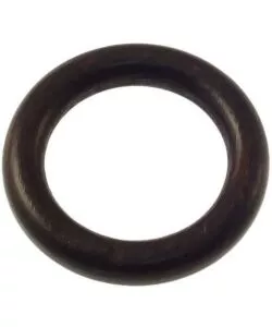 8 ANELLI IN LEGNO PER BASTONE Ø28MM X56  INT/EST - COLORE NOCE.