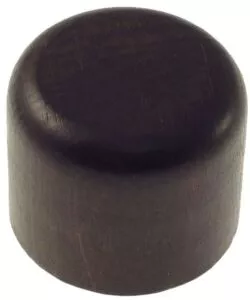 2 POMOLI TAPPO PER BASTONE Ø28MM - COLORE NOCE.