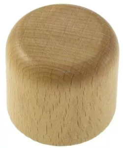 2 POMOLI TAPPO PER BASTONE Ø28MM - COLORE NATURALE.
