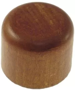 2 POMOLI TAPPO PER BASTONE Ø28MM - COLORE TEAK.