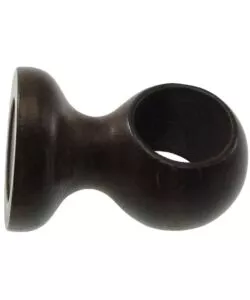 SUPPORTO PER SOFFITTO PER BASTONE Ø28MM CON VITI E TASSELLI  - COLORE NOCE.