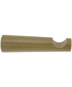 MONOBLOCCO CM 15 PER BASTONE Ø28MM CON VITI E TASSELLI - COLORE NATURALE.