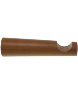 MONOBLOCCO CM 15 PER BASTONE Ø28MM CON VITI E TASSELLI - COLORE TEAK.