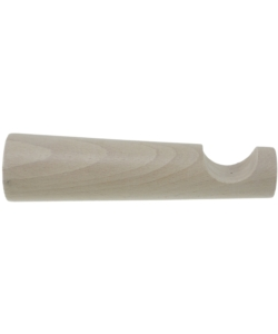 MONOBLOCCO CM 15 PER BASTONE Ø28MM CON VITI E TASSELLI SBIANCATO.