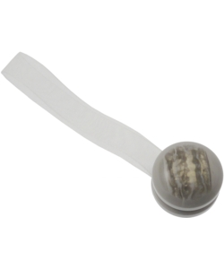 2 MINICLIP IN PLASTICA STRIATA MM24 PER ARRICCIARE/DECORARE LE TENDE - COLORE GRIGIO .