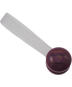2 MINICLIP IN PLASTICA STRIATA MM24 PER ARRICCIARE/DECORARE LE TENDE - COLORE VIOLA .