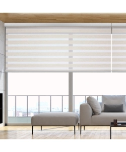 TENDA A RULLO DOPPIA "PLATINUM" LINO, 60X250 CM