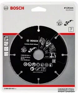 BOSCH DISCO UNIVERSALE IN CARBURO PER SMERIGLIATRICE 125 MM