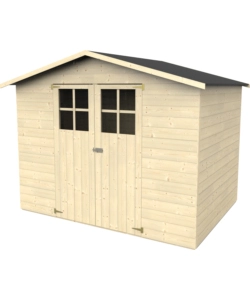 CASETTA IN LEGNO DA GIARDINO DECOR ET JARDIN "LODUM" IN ABETE BIANCO NORDICO 262X202X200 CM