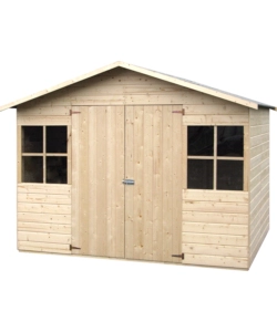 CASETTA IN LEGNO DA GIARDINO DECOR ET JARDIN "LOPUN" IN ABETE BIANCO NORDICO 289X202X210 CM