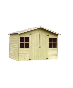 CASETTA IN LEGNO DA GIARDINO DECOR ET JARDIN "LOPUN" IN ABETE BIANCO NORDICO 289X202X210 CM