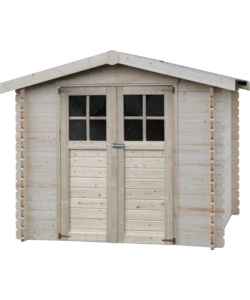 CASETTA IN LEGNO DA GIARDINO DECOR ET JARDIN "MILOVIC" IN ABETE BIANCO NORDICO 230X213X203 CM