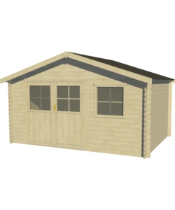 CASETTA IN LEGNO DA GIARDINO DECOR ET JARDIN "FLODALIEN" IN ABETE BIANCO NORDICO 419X302X244 CM