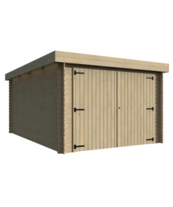 GARAGE IN LEGNO DA GIARDINO DECOR ET JARDIN "GALAN" IN ABETE BIANCO NORDICO 349X481X224 CM