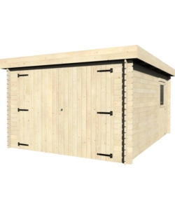 GARAGE IN LEGNO DA GIARDINO DECOR ET JARDIN "GALAN" IN ABETE BIANCO NORDICO 349X481X224 CM