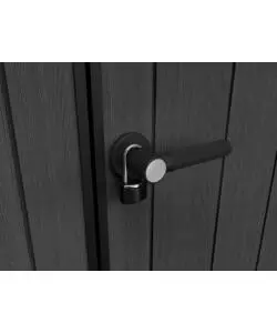 CASETTA DA GIARDINO KETER "OAKLAND 1175SD" IN DUOTECH COLORE GRIGIO CON PORTA BATTENTE DOPPIA 350X229X254 CM