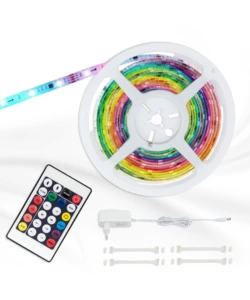 STRISCIA LED 5 MT CON TELECOMANDO, 24W