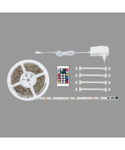 STRISCIA LED 5 MT CON TELECOMANDO, 24W