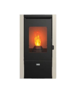 STUFA A PELLET CANADIAN STOVE "NEVADA 7" BIANCO 6,2 KW