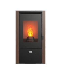 STUFA A PELLET CANADIAN STOVE "NEVADA 7" RUGGINE 6,2 KW.