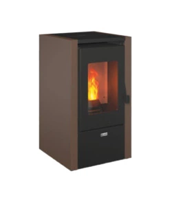 STUFA A PELLET CANADIAN STOVE "NEVADA 7" RUGGINE 6,2 KW.