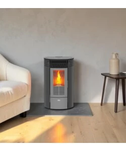 Stufa a pellet Canadian Stove "Columbia 8" grigio 6,3 kW