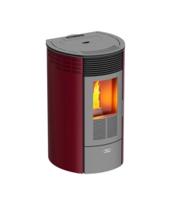 STUFA A PELLET CANADIAN STOVE "COLUMBIA 12" BORDEAUX 8,7 KW
