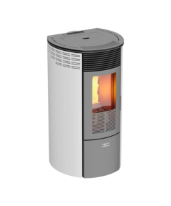 STUFA A PELLET CANADIAN STOVE "COLUMBIA 12" BIANCO 8,7 KW