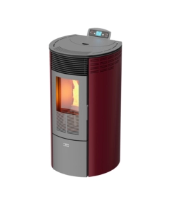 STUFA A PELLET CANALIZZATA CANADIAN STOVE "COLUMBIA 12C" BORDEAUX 8,7 KW