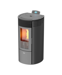 STUFA A PELLET CANALIZZATA CANADIAN STOVE "COLUMBIA 12C" GRIGIO 8,7 KW