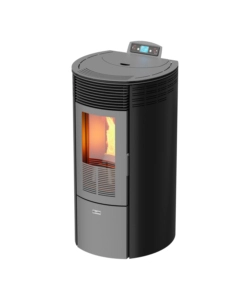 STUFA A PELLET CANALIZZATA CANADIAN STOVE "COLUMBIA 12C" NERO 8,7 KW