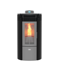 STUFA A PELLET CANALIZZATA CANADIAN STOVE "COLUMBIA 12C" NERO 8,7 KW