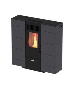 STUFA A PELLET SLIM CANADIAN STOVE "SLIM 6" GRIGIO PUNTINATO 6,14 KW