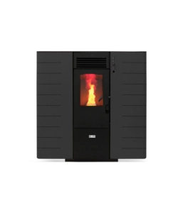 STUFA A PELLET SLIM CANALIZZATA CANADIAN STOVE "SLIM 10C" GRIGIO PUNTINATO 9,01 KW