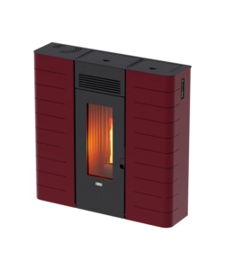 TERMOSTUFA A PELLET SLIM CANADIAN STOVE "SLIM 16" BORDEAUX 15 KW