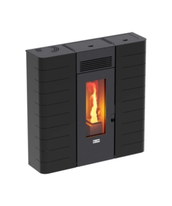 TERMOSTUFA A PELLET SLIM CANADIAN STOVE "SLIM 16" NERO 15 KW