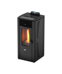 TERMOSTUFA A PELLET CANADIAN STOVE "IDRO 14" GRIGIO PUNTINATO 13,8 KW