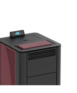 TERMOSTUFA A PELLET CANADIAN STOVE "IDRO CERAMIC 17" BORDEAUX 17 KW