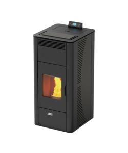 TERMOSTUFA A PELLET CANADIAN STOVE "IDRO CERAMIC 17" GRIGIO PUNTINATO 17 KW