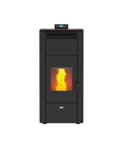 TERMOSTUFA A PELLET CANADIAN STOVE "IDRO 20" BORDEAUX 18 KW