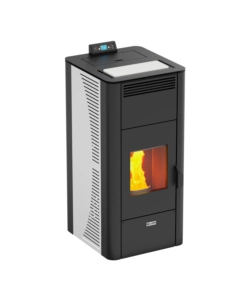 TERMOSTUFA A PELLET CANADIAN STOVE "IDRO CERAMIC 20" BIANCO 18 KW