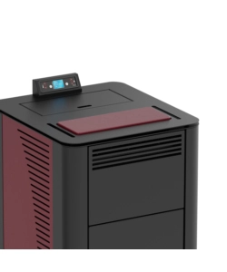 TERMOSTUFA A PELLET CANADIAN STOVE "IDRO CERAMIC 24" BORDEAUX 21,8 KW